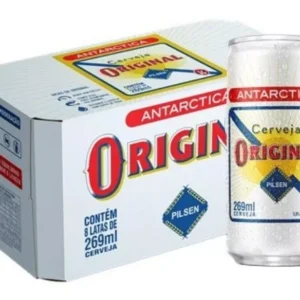 Cerveja Original Antarctica Pack 8 Latas De 269ml