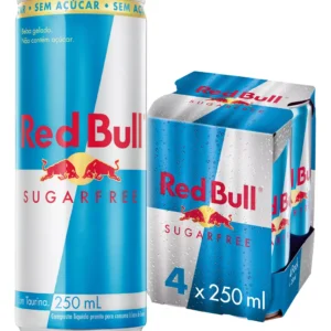 Pack Energético Zero Açúcar Red Bull Lata 4 Unidades 250ml Cada